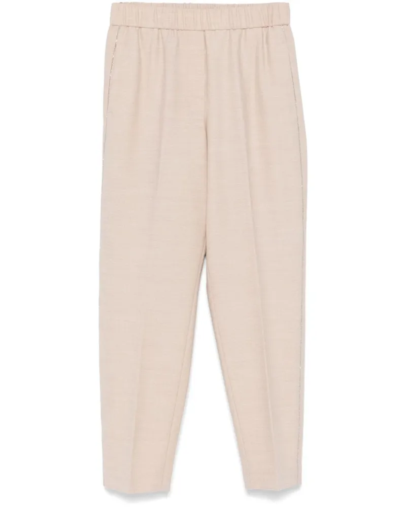Peserico Hose mit Monili-Kette - Nude Nude