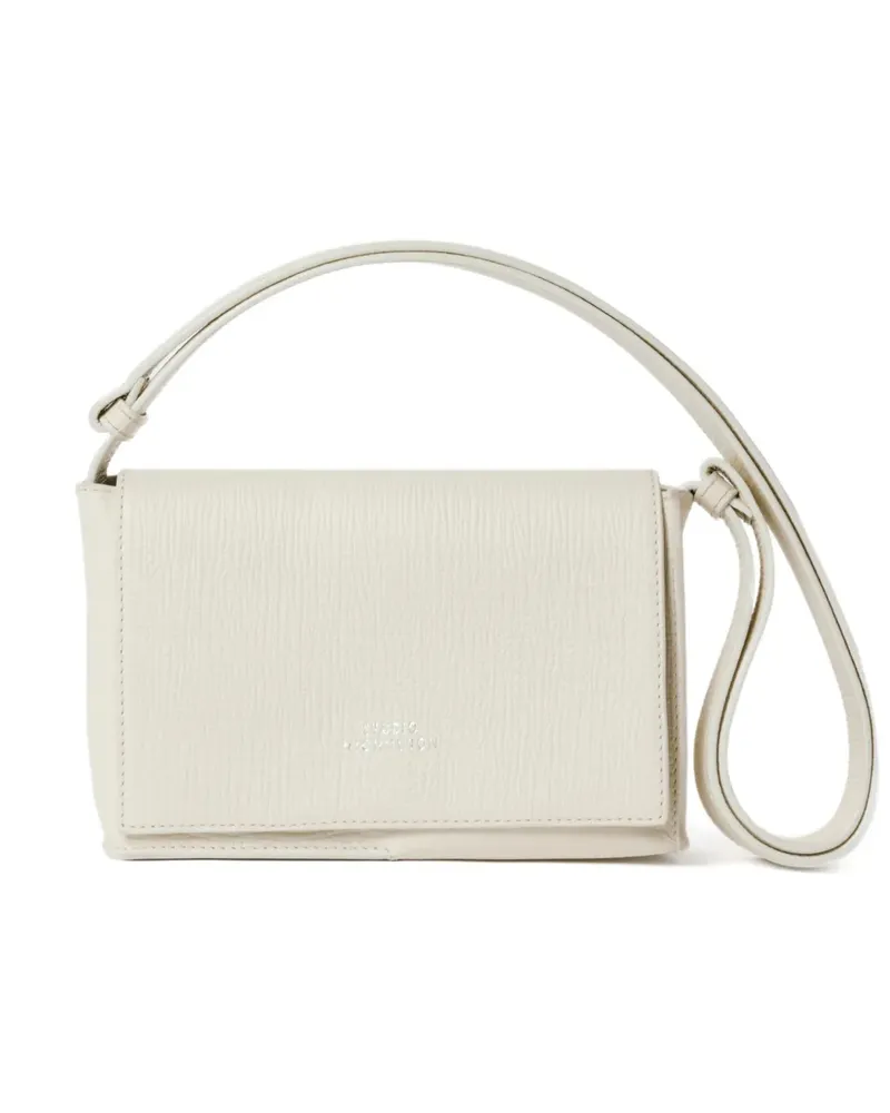Studio Nicholson Meshi Schultertasche aus strukturiertem Leder - Nude Nude