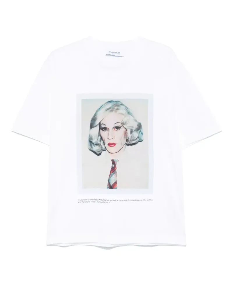 Études Studio x Andy Warhol T-Shirt mit grafischem Print - Weiß Weiß