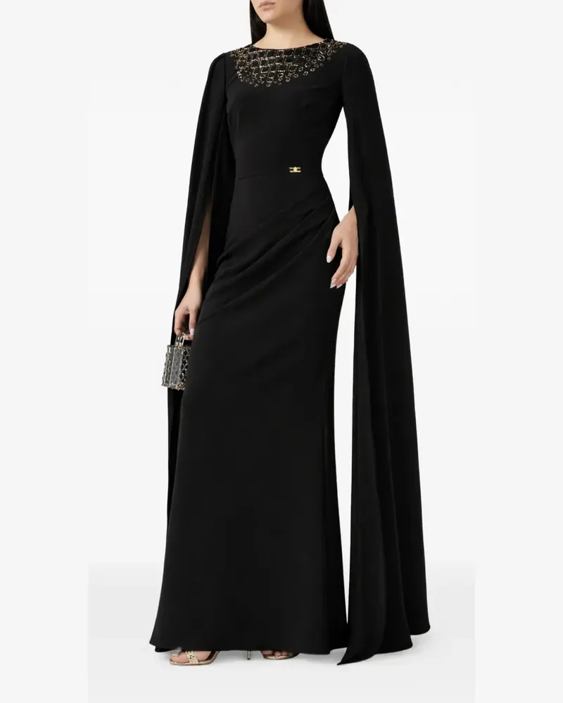 Elisabetta Franchi sequin-embellished maxi dress - Schwarz Schwarz