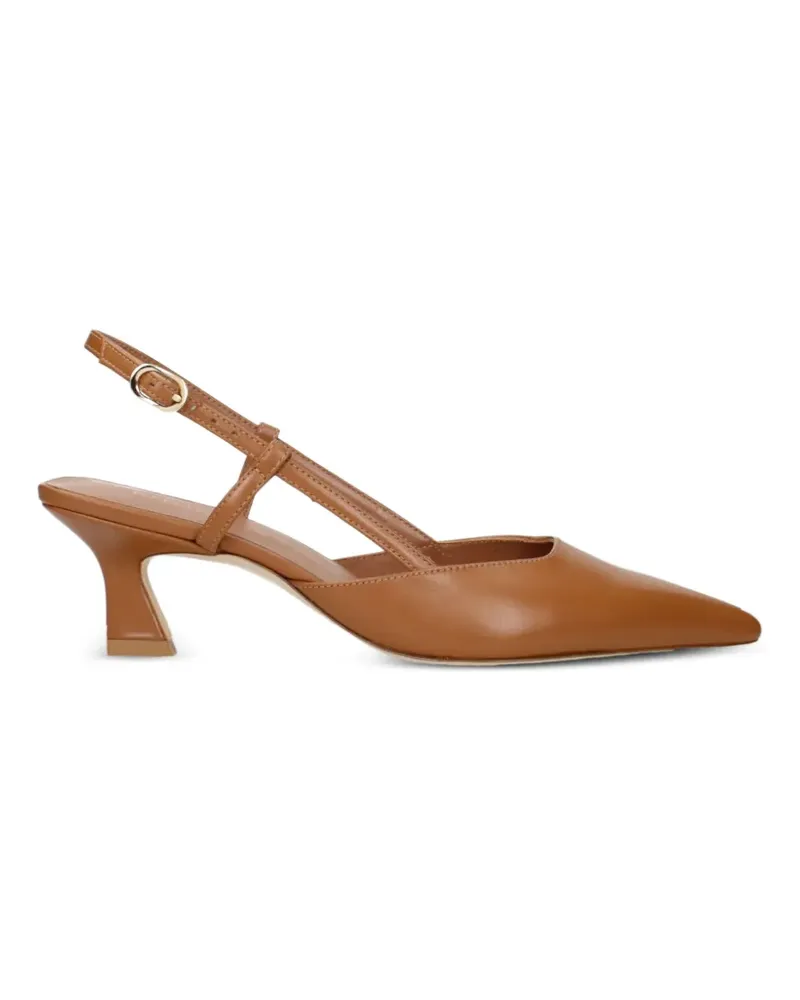 Stuart Weitzman 50mm leather heeled sandals - Nude Nude