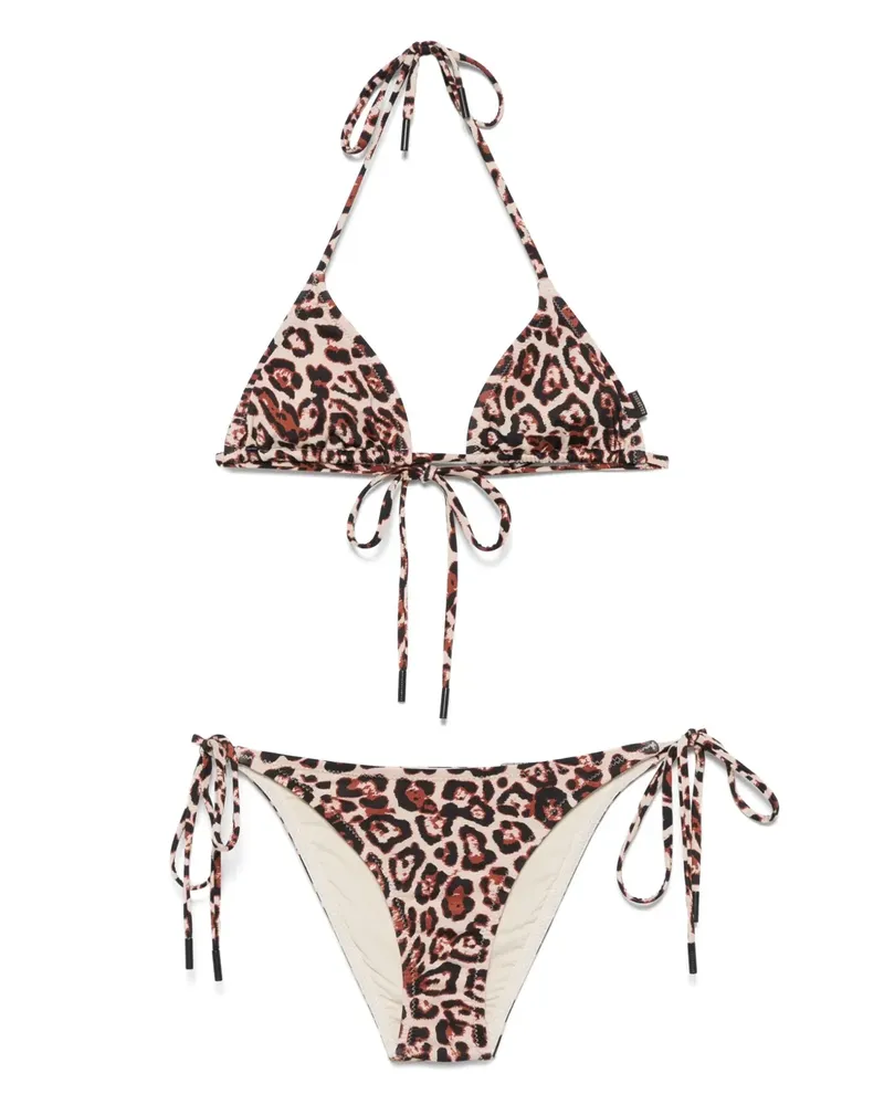 GOLDBERGH Bikini mit Animal-Print - Braun Braun