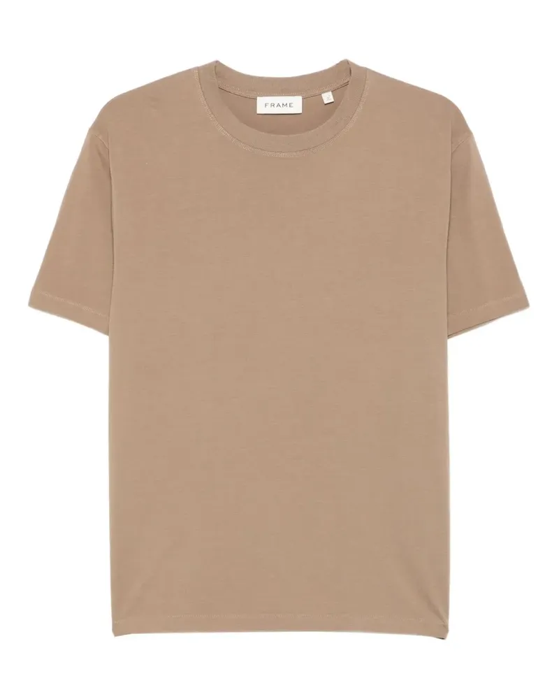 Frame Denim T-Shirt mit Rundhalsausschnitt - Braun Braun