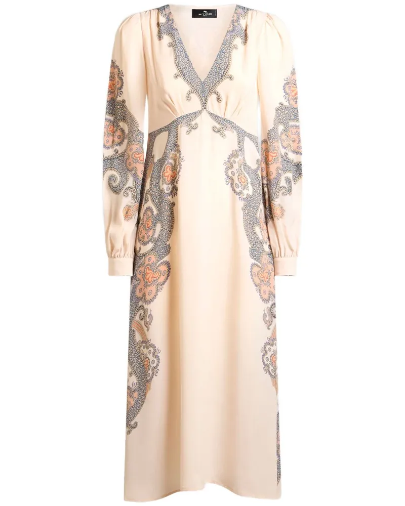 Etro Year of Snake Midikleid - Nude Nude
