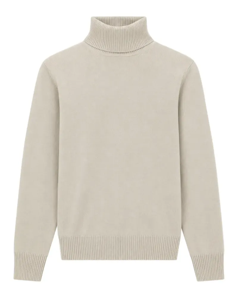 Emporio Armani Rollkragenpullover aus reinem Kaschmir - Nude Nude