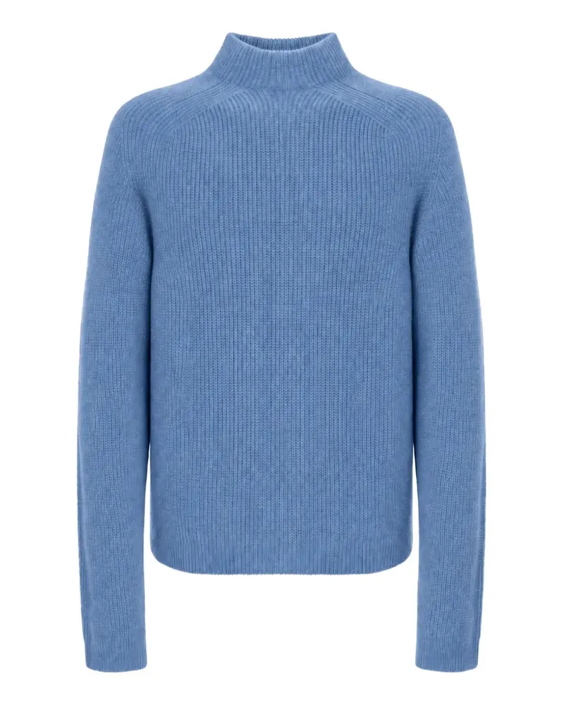 Malo ribbed-knit raglan-sleeve sweater - Blau Blau