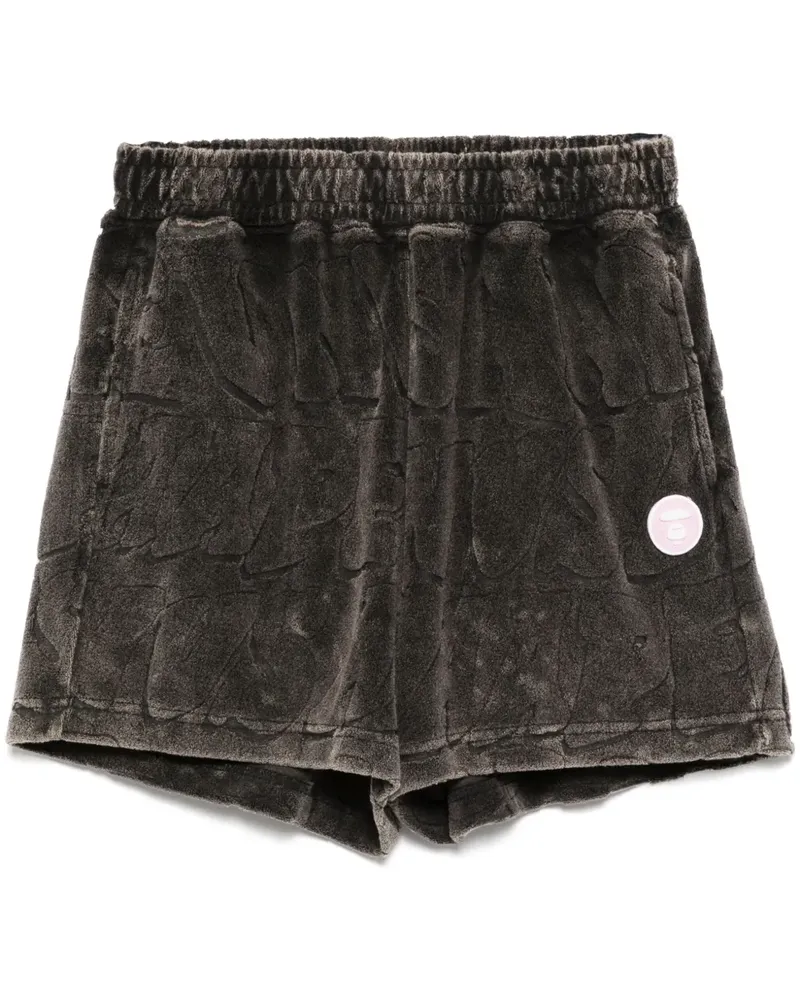BAPE Joggingshorts mit Logo - Braun Braun