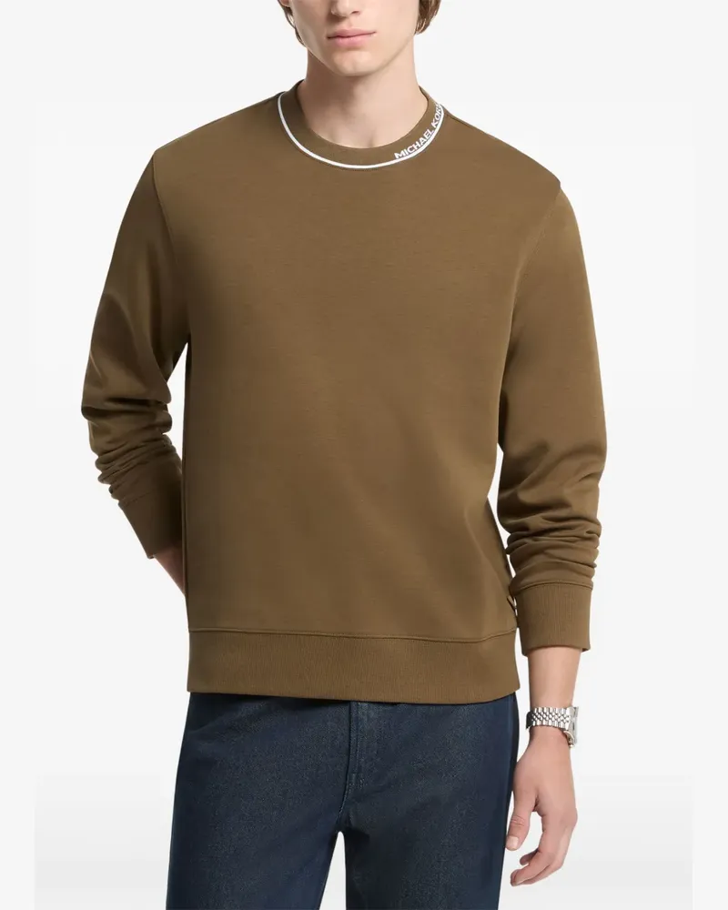 Michael Kors Pullover mit Logo-Besatz - Braun Braun