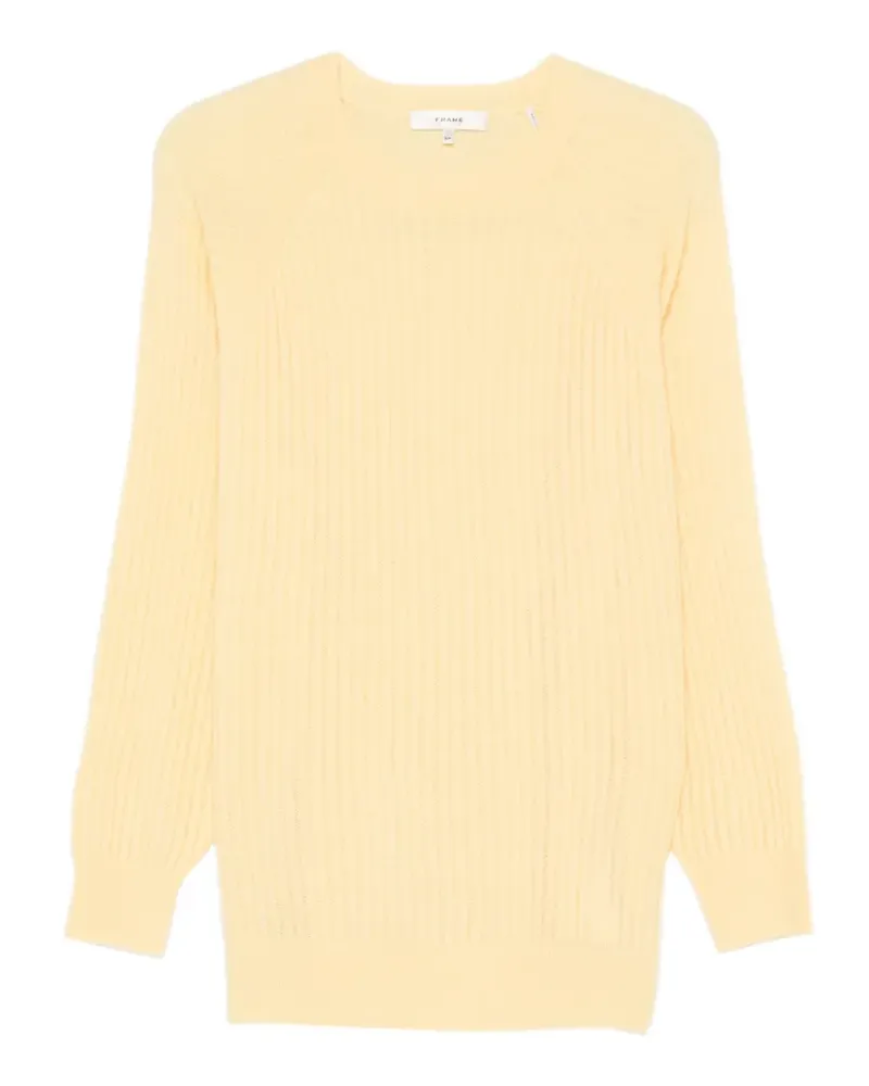Frame Denim Sunbeam knitted raglan-sleeve sweater - Gelb Gelb