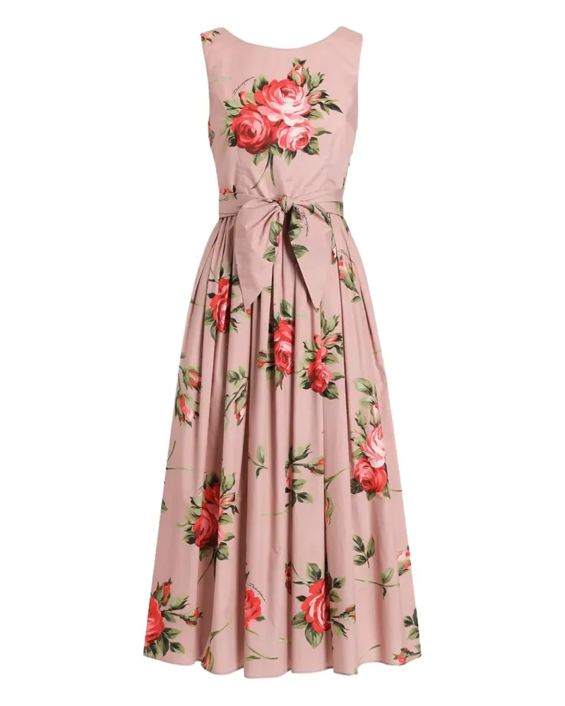 Dolce & Gabbana Kleid mit Blumen-Print - Rosa Rosa
