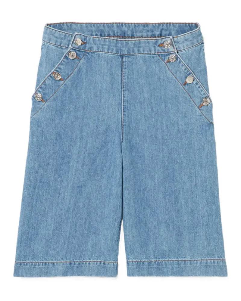 Claudie Pierlot button denim shorts - Blau Blau