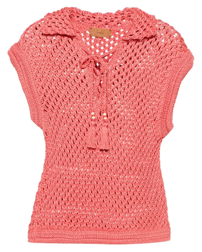 Alanui A Love Letter to India Top - Rosa Rosa