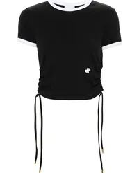 Patou T-Shirt mit Cut-Outs Schwarz