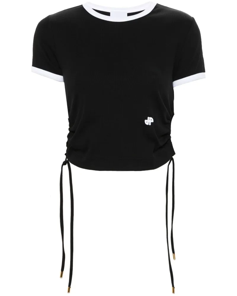 Patou T-Shirt mit Cut-Outs - Schwarz Schwarz