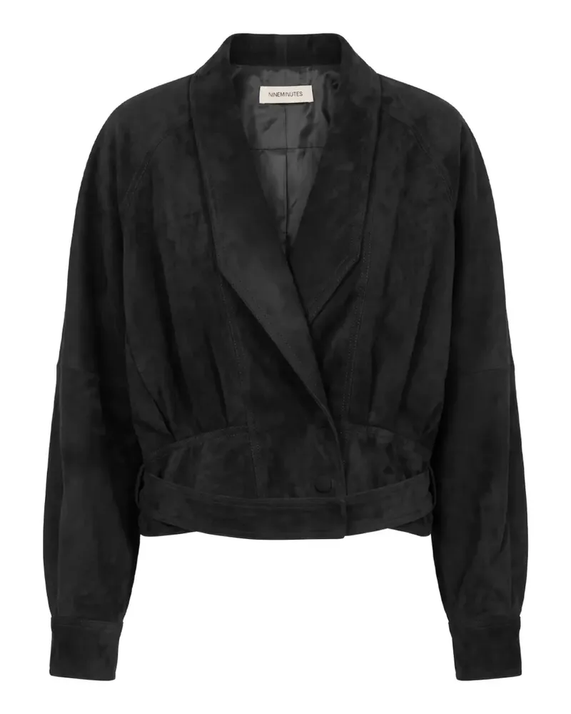 NINEMINUTES Jacke mit kastigem Schnitt - Schwarz Schwarz