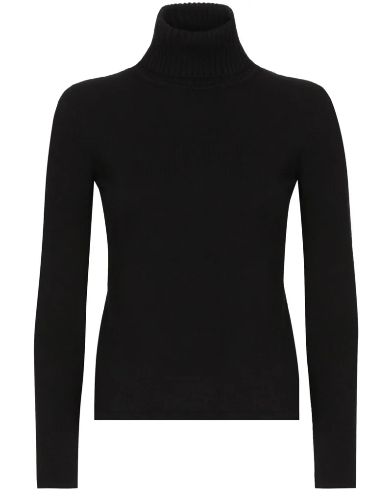 Dolce & Gabbana Kaschmirpullover mit Rollkragen - Schwarz Schwarz