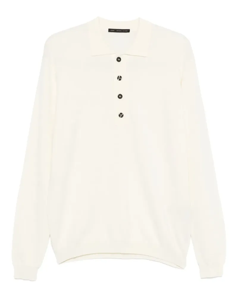 Low Brand Poloshirt mit Knopfleiste - Nude Nude