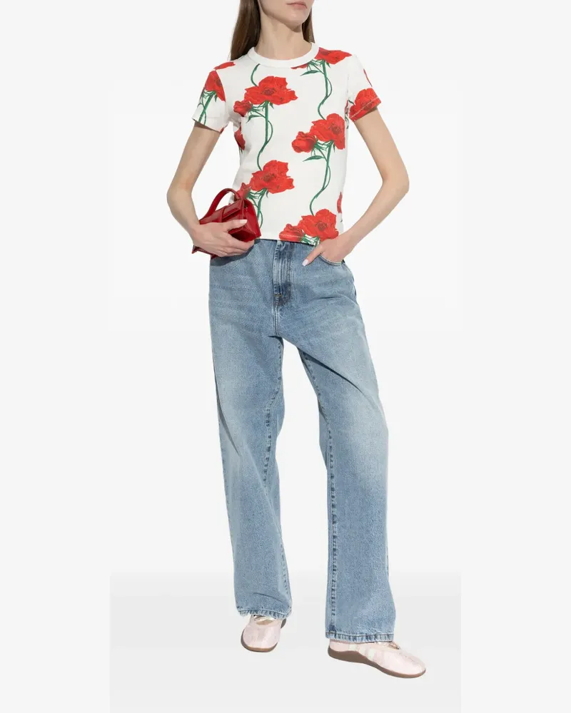 Kenzo floral print T-shirt - Weiß Weiß