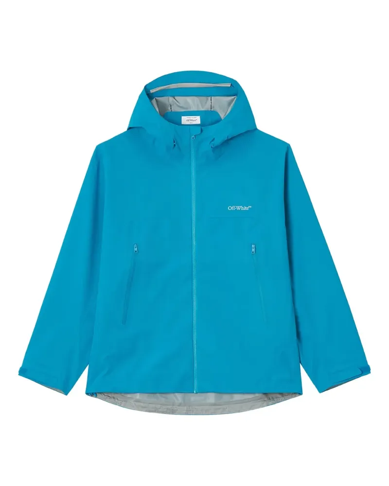 OFF-WHITE Kapuzenjacke mit Pfeil-Print - Blau Blau
