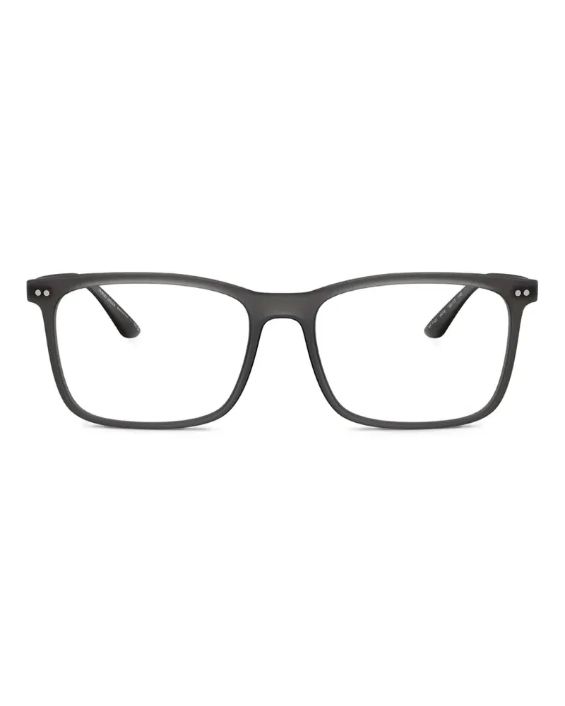 Giorgio Armani Brille mit eckigem Gestell - Grau Grau