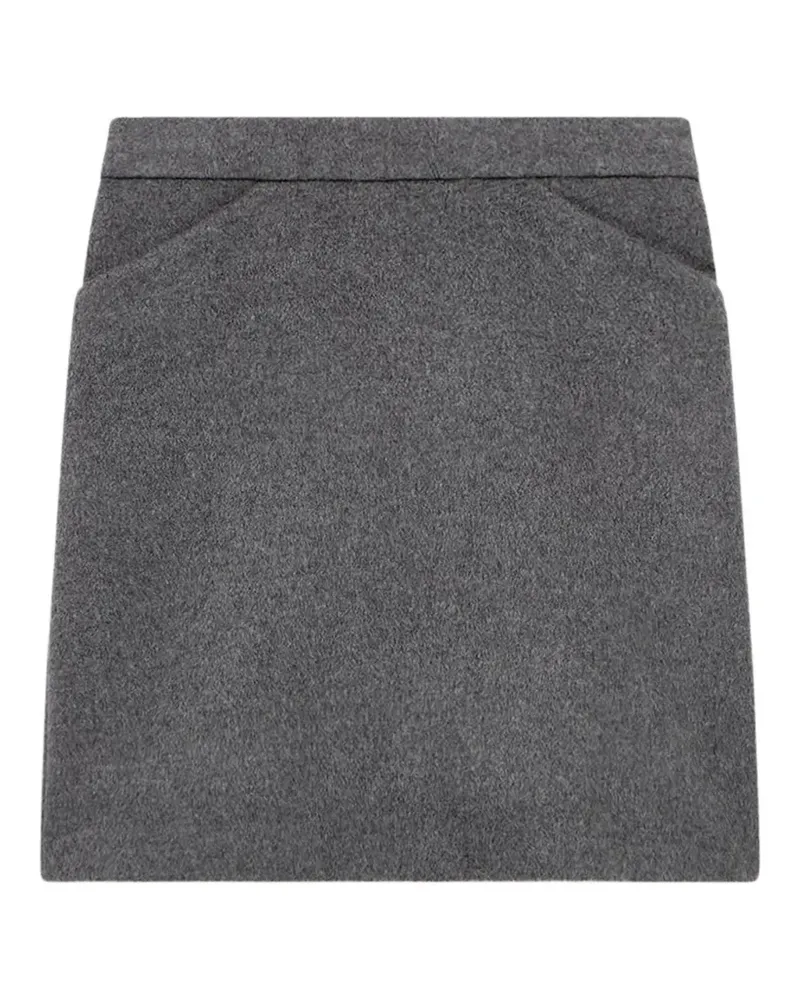 Another Tomorrow tailored cashmere skirt - Grau Grau