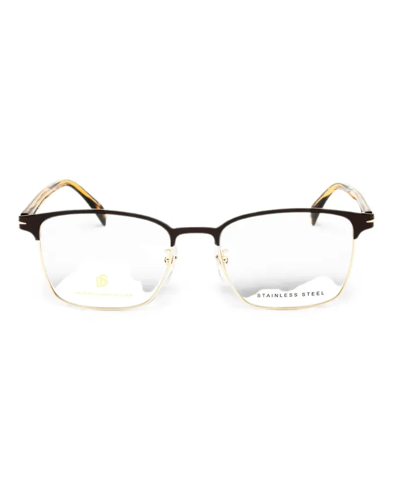 EYEWEAR by DAVID BECKHAM rectangle-frame glasses - Braun Braun
