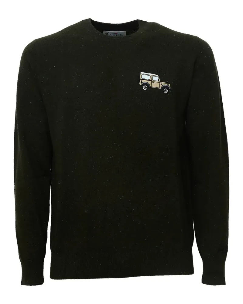 MC2 Saint Barth Heron Pullover mit Stickerei - Grün Grün