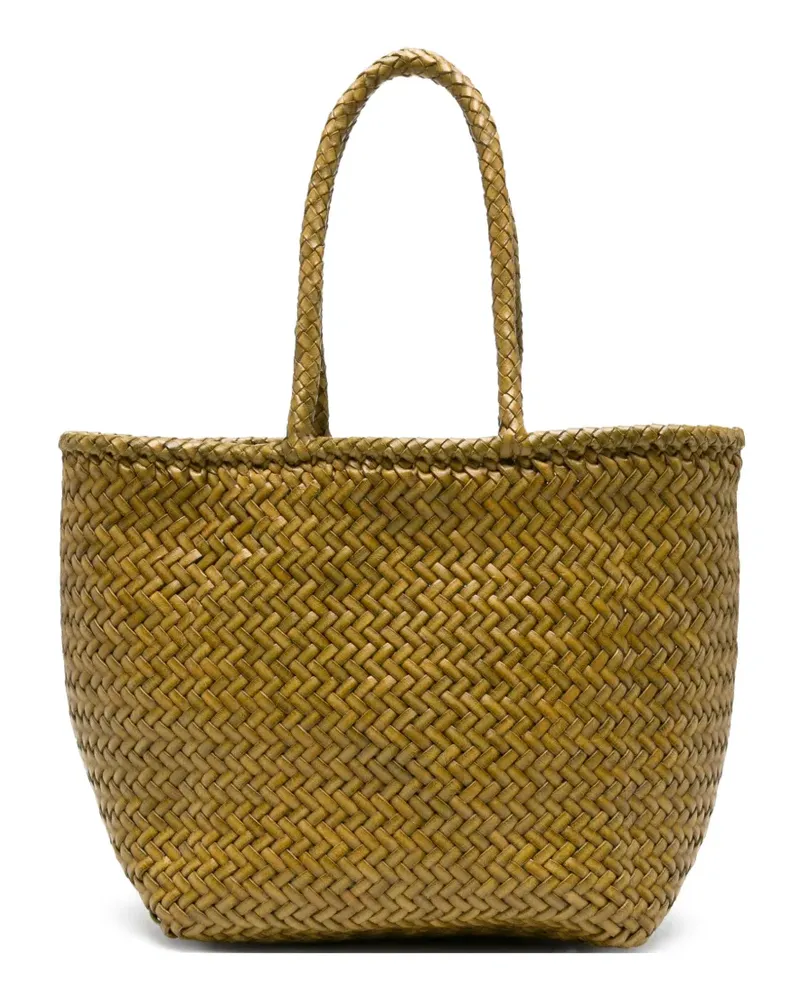 Dragon Diffusion Kleine Grace Tote Bag mit Flechtmuster - Gelb Gelb