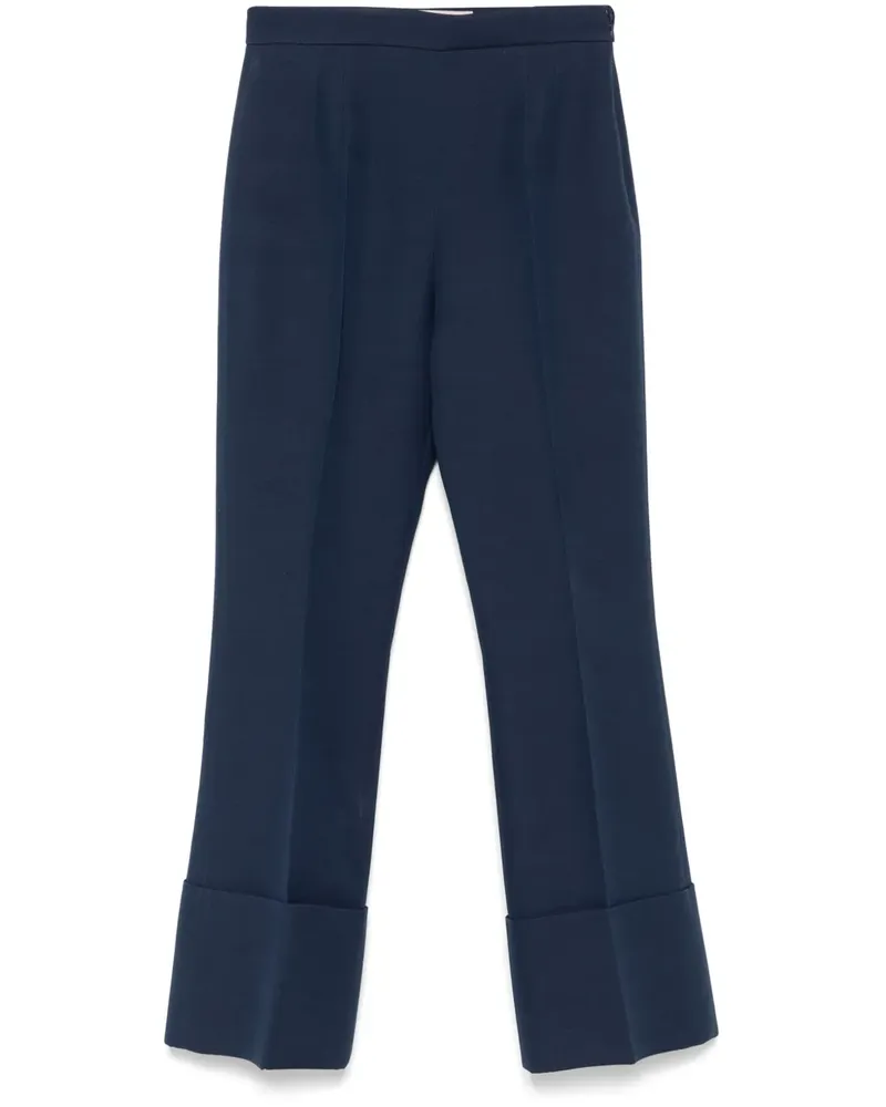 Valentino Garavani Crepe Couture Hose - Blau Blau