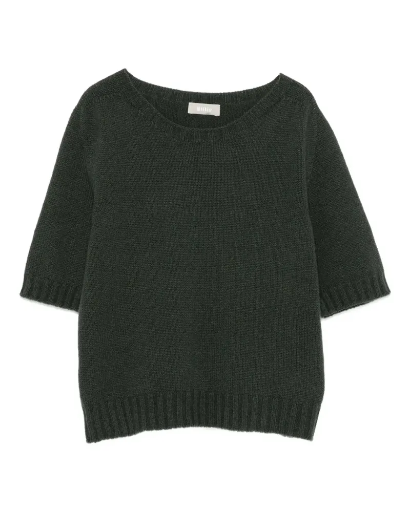 KILTIE Kurzärmeliger Verbier Pullover - Grün Grün