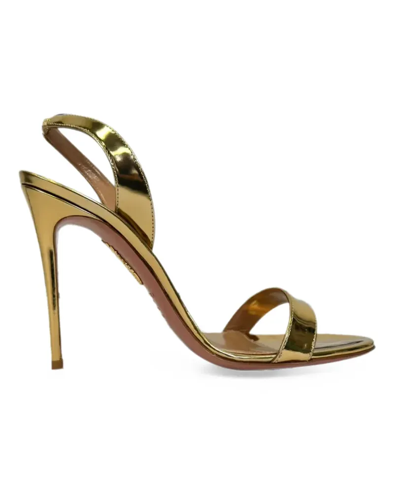 Aquazzura So Nude 105 sandals - Gold Gold
