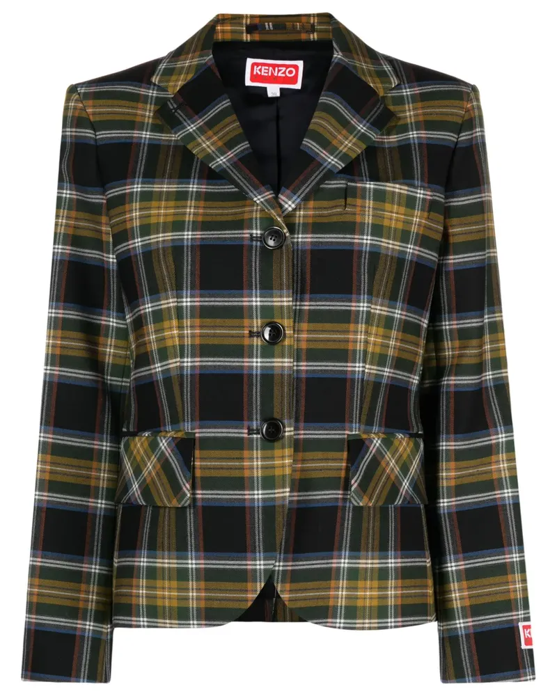 Kenzo Blazer mit Schottenkaromuster - Gelb Gelb