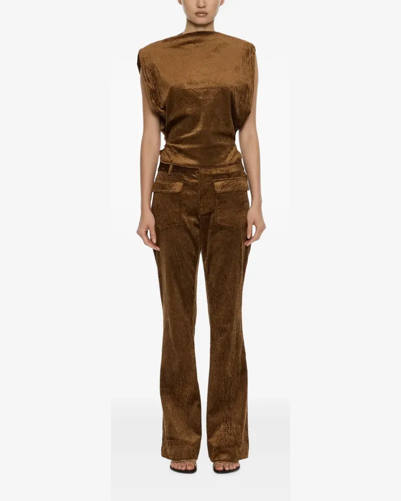 Christopher Esber Enne Hose mit Cordoptik - Braun Braun