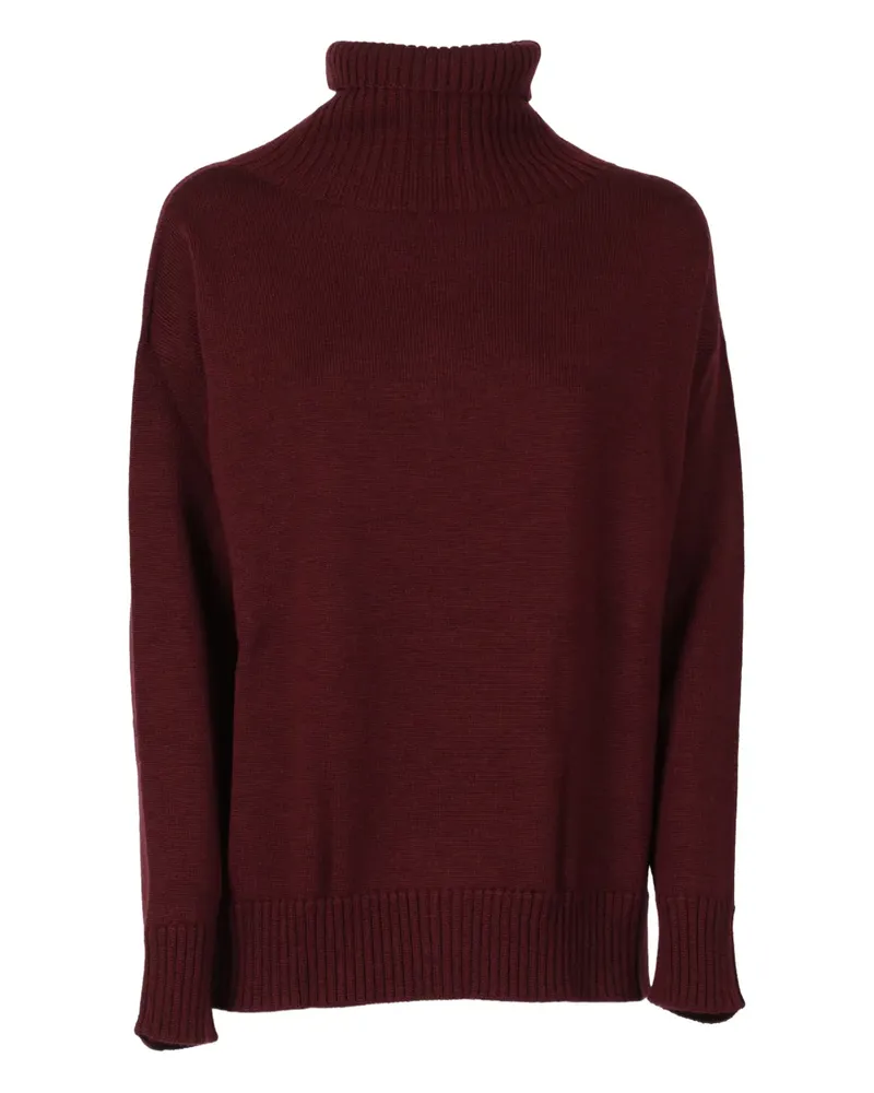 Max Mara Minioberteil mit Rollkragen - Rot Rot