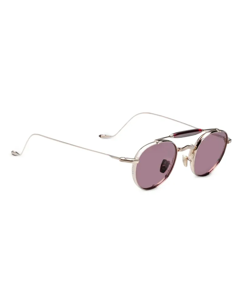 Jacques Marie Mage Sonnenbrille mit rundem Gestell - Gold Gold