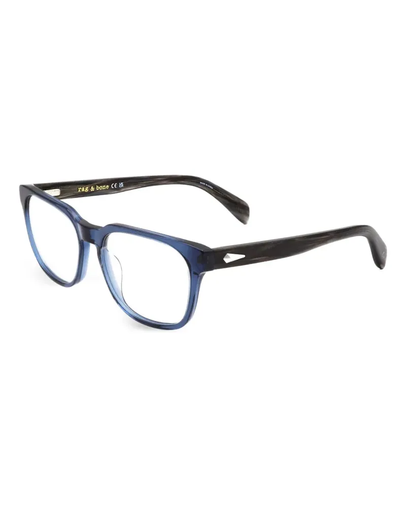 Rag & Bone Brille mit eckigem Gestell - Blau Blau