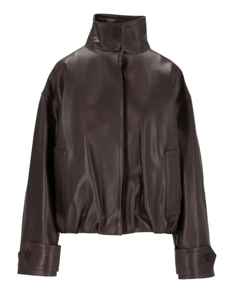 Durazzi Milano Bomberjacke aus Leder - Braun Braun