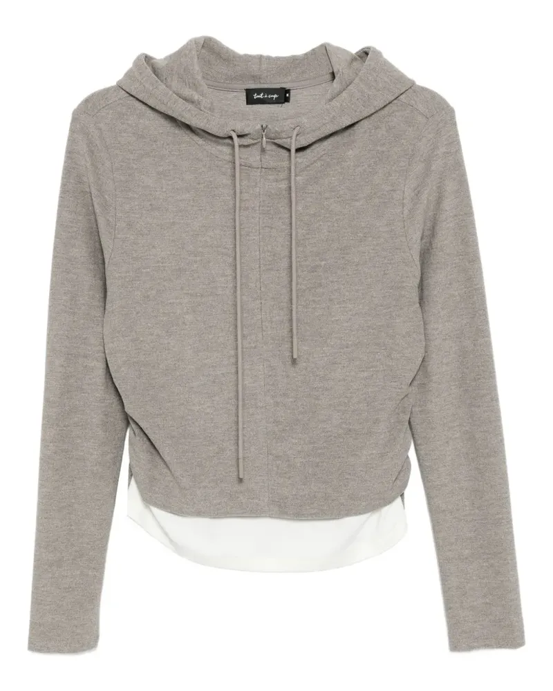 Tout a Coup Set aus Hoodie und Rock - Grau Grau