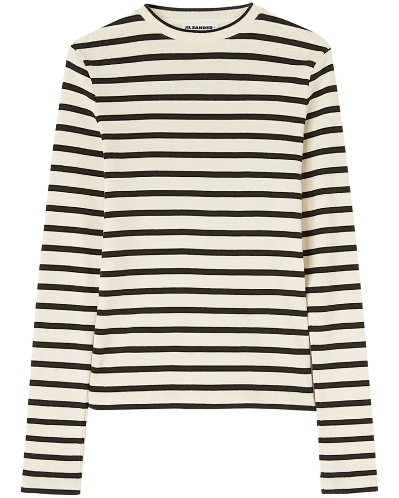 Jil Sander Gestreiftes Hemd - Nude Nude