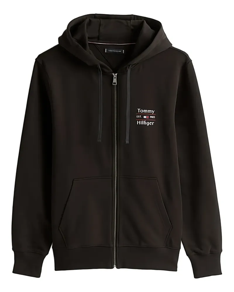 Tommy Hilfiger Kapuzenjacke mit Reißverschluss - Schwarz Schwarz