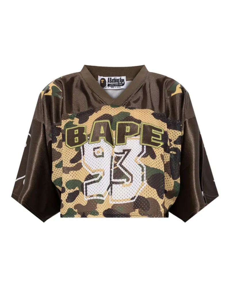 BAPE camouflage-print T-shirt - Braun Braun
