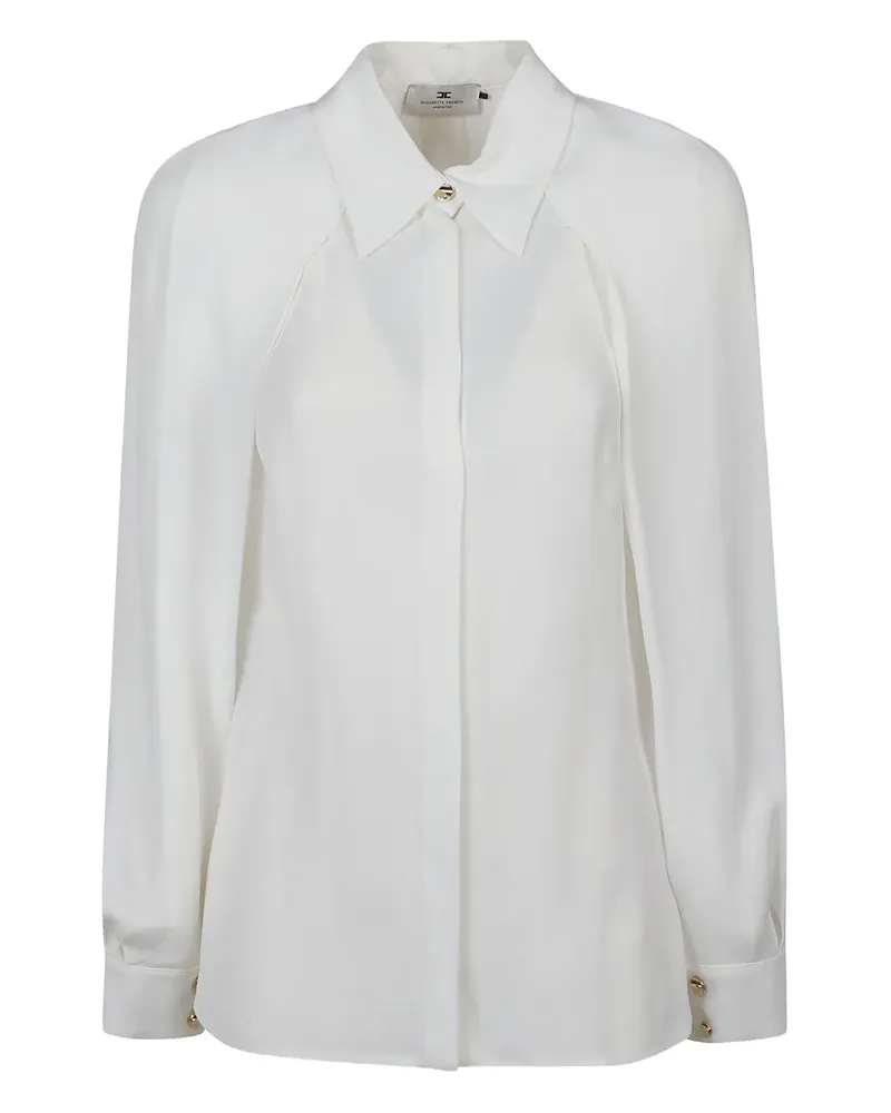 Elisabetta Franchi georgette collared shirt - Weiß Weiß
