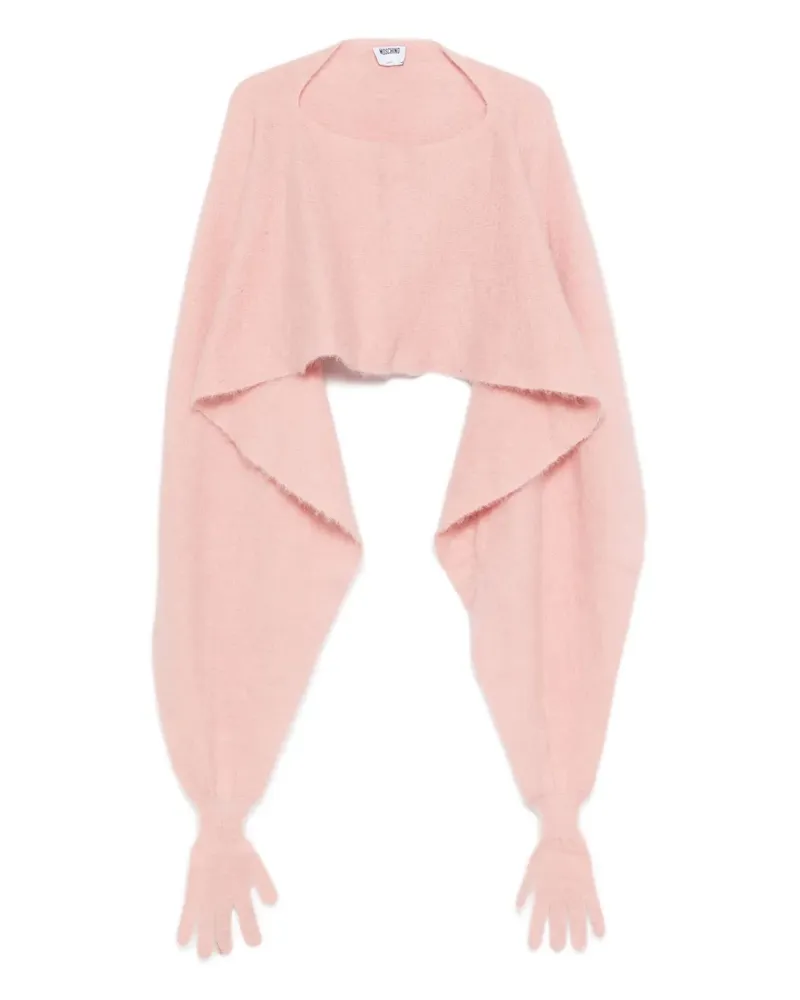 Moschino Alpakajacke mit Handschuhdetail - Rosa Rosa