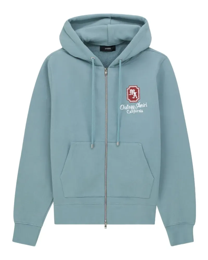 Amiri Kapuzenjacke mit Logo - Blau Blau
