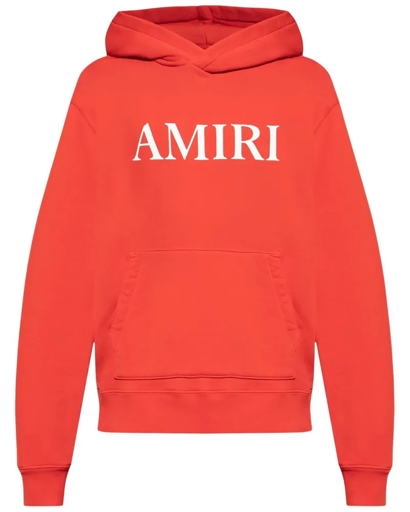 Amiri Hoodie mit Logo-Print - Rot Rot