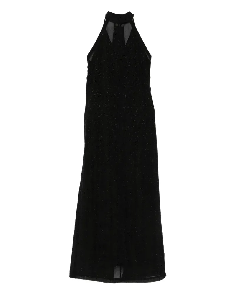 ALYSI halterneck maxi dress - Schwarz Schwarz