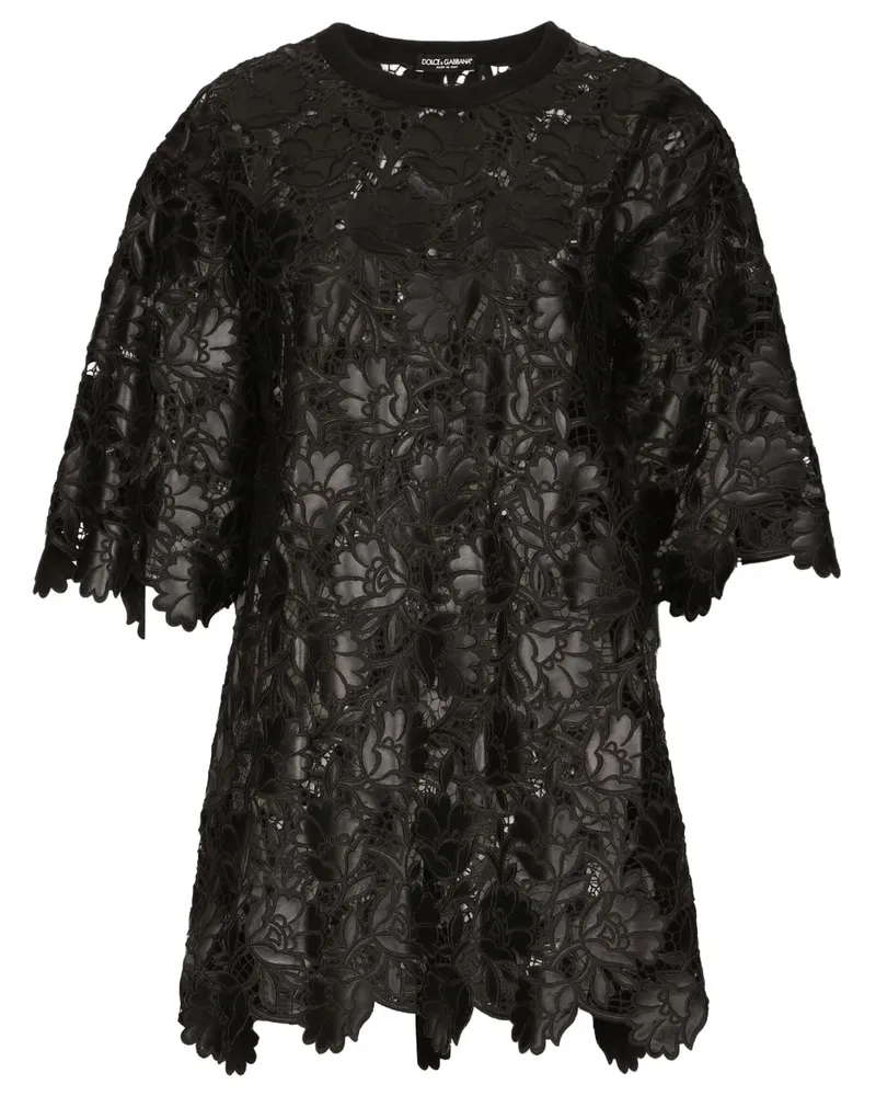 Dolce & Gabbana Transparentes Top - Schwarz Schwarz