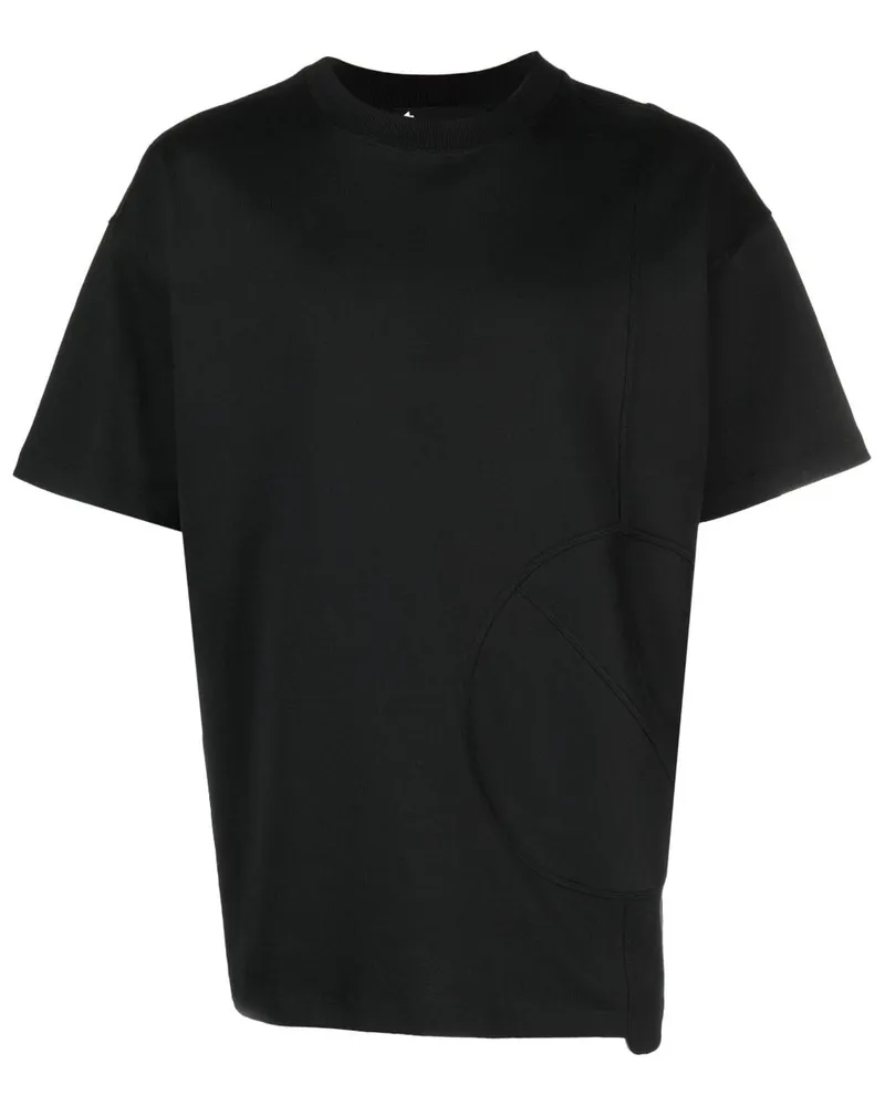 STYLAND Besticktes T-Shirt aus Bio-Baumwolle - Schwarz Schwarz