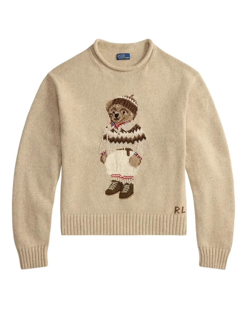 Ralph Lauren Pullover mit Teddy-Stickerei - Nude Nude