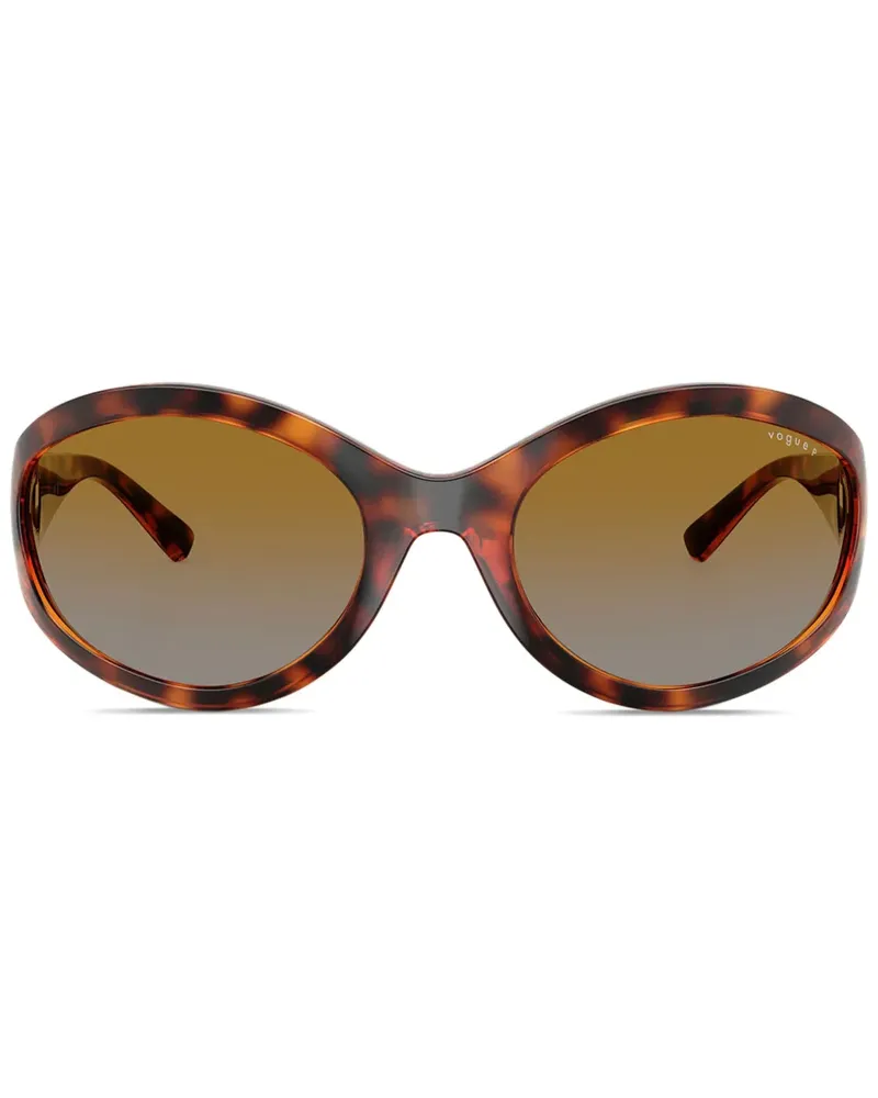 Vogue Sonnenbrille mit ovalem Gestell - Braun Braun